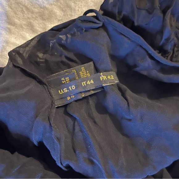 Black tank coverup with spaghetti straps size 10 Made in USA - Picture 2 of 4